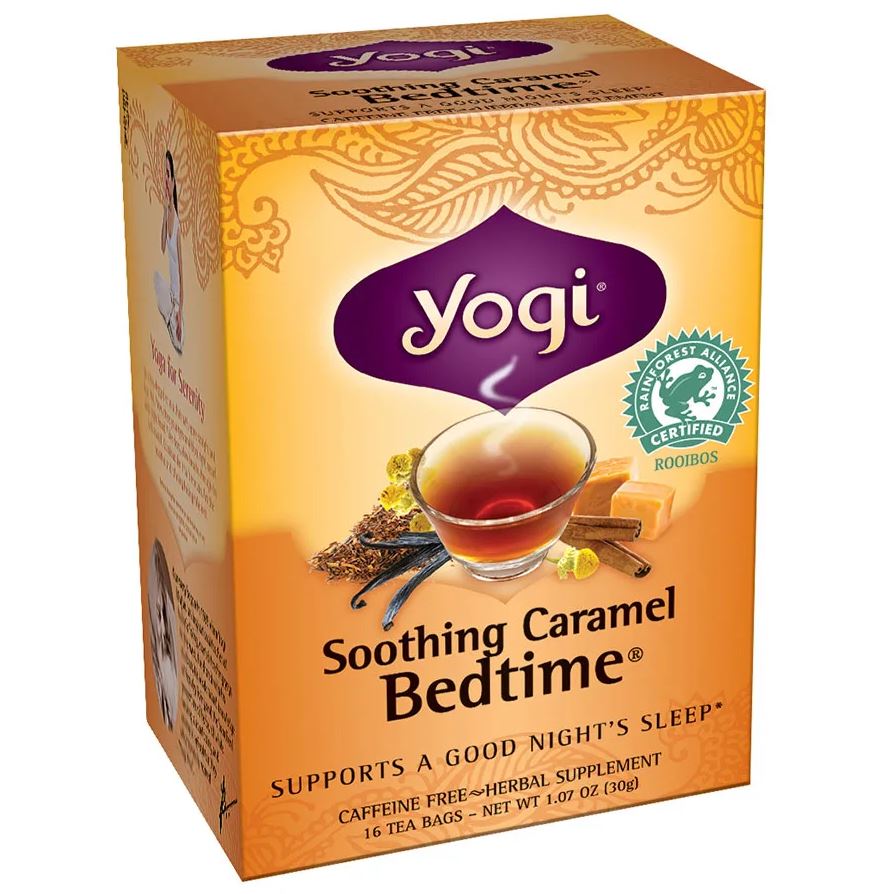 Чай Yogi tea, bedtime, успокаивающая карамель, без кофеина, 30 г