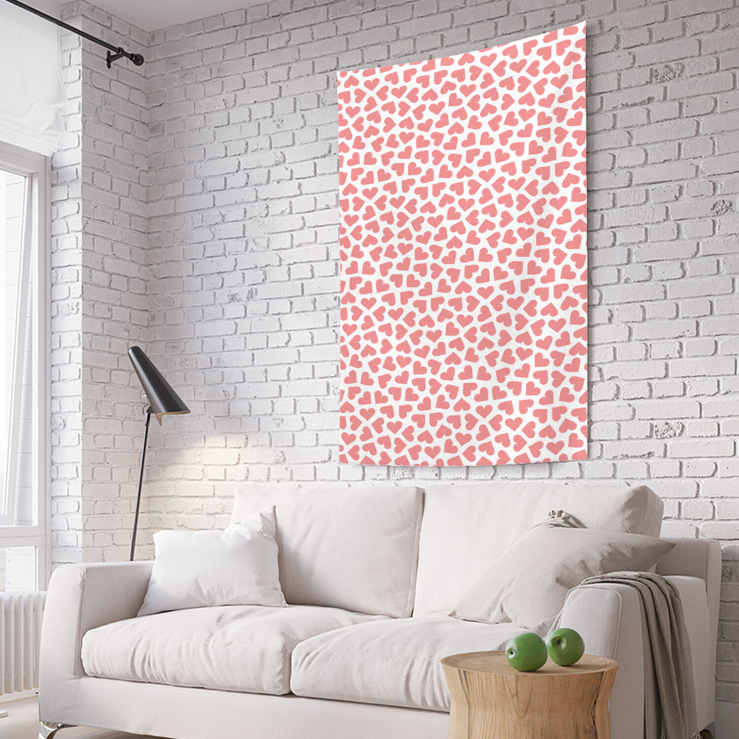 

Вертикальное фотопанно на стену JoyArty Pink heart, из ткани, 100х150 см, Pink heart
