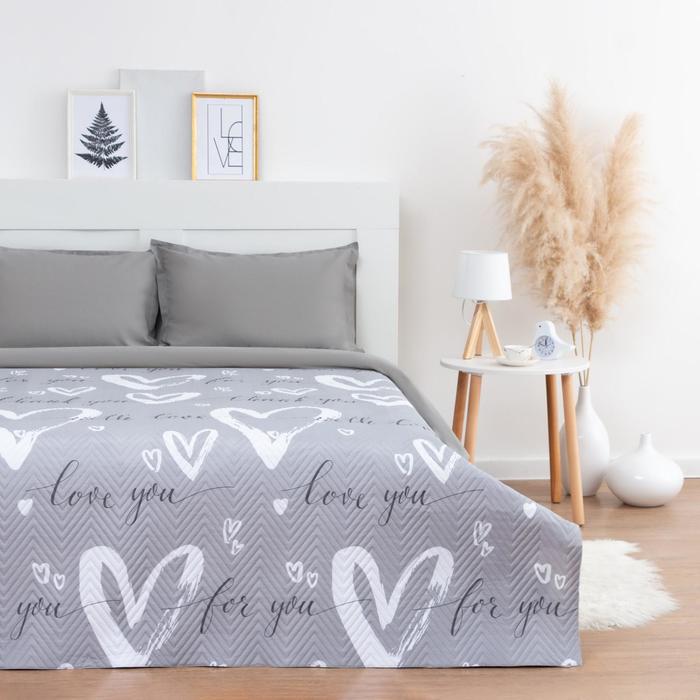 

Покрывало LoveLife евро "Сердца" 200*210±5см, микрофайбер, 100% п/э