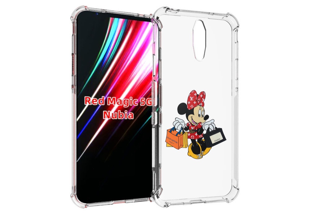 

Чехол MyPads модная-девочка-из-микки-мауса женский для ZTE Nubia Red Magic 1 5G, Прозрачный, Tocco