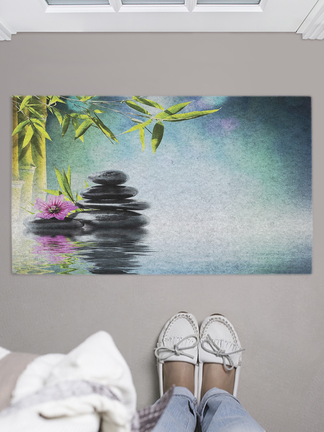 

Придверный коврик в прихожую для обуви, на резиновой основе, 75x45 см door_61961 JoyArty