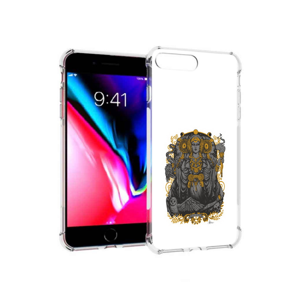 

Чехол MyPads Tocco для Apple iPhone 8 Plus божество с золотыми элементами, Прозрачный, Tocco