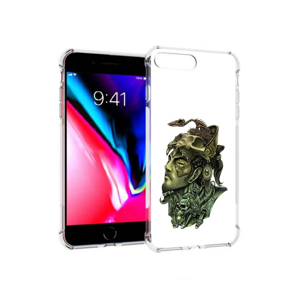 

Чехол MyPads Tocco для Apple iPhone 8 Plus бронзовый воин (PT70866.609.248), Прозрачный, Tocco