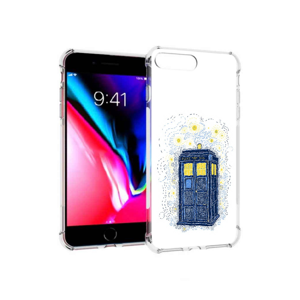 

Чехол MyPads Tocco для Apple iPhone 8 Plus будка рисунок (PT70866.609.249), Прозрачный, Tocco