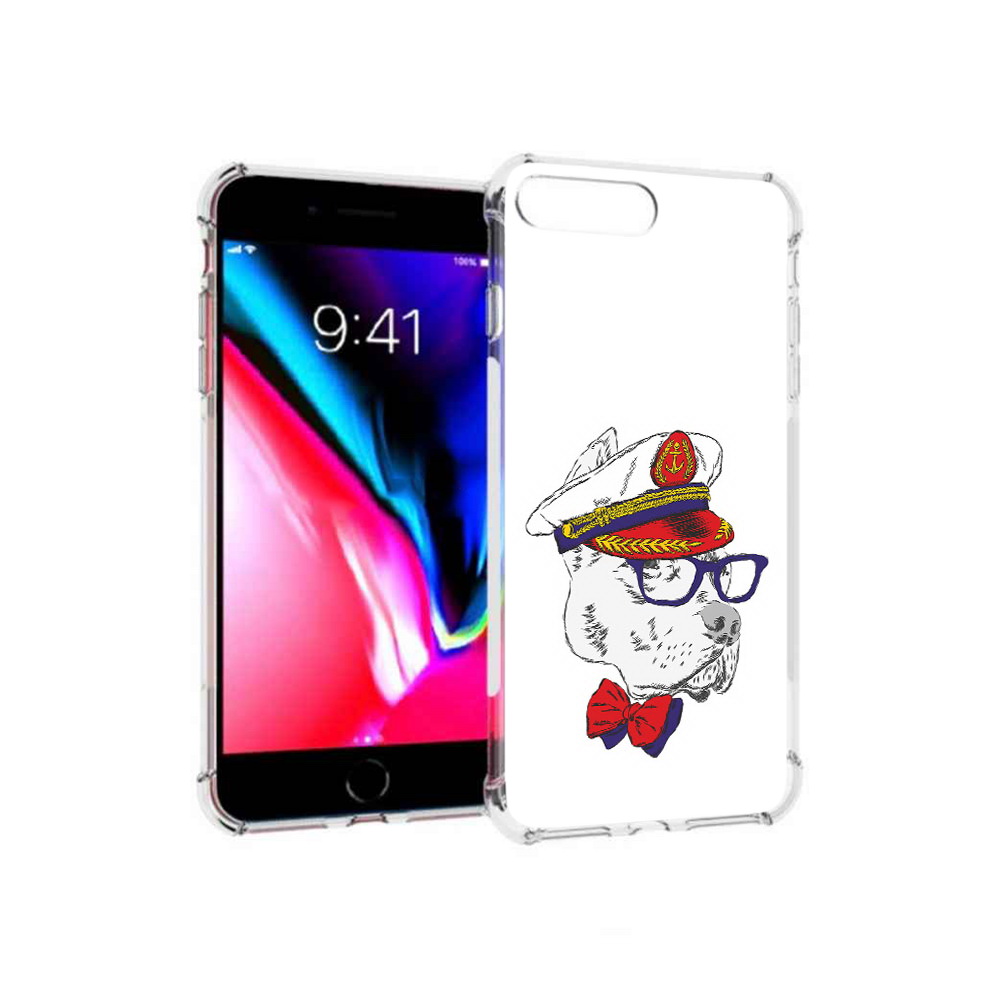 

Чехол MyPads Tocco для Apple iPhone 8 Plus бульдог (PT70866.609.251), Прозрачный, Tocco