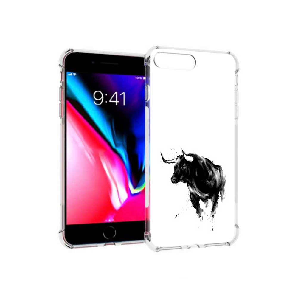 

Чехол MyPads Tocco для Apple iPhone 8 Plus бык (PT70866.609.254), Прозрачный, Tocco