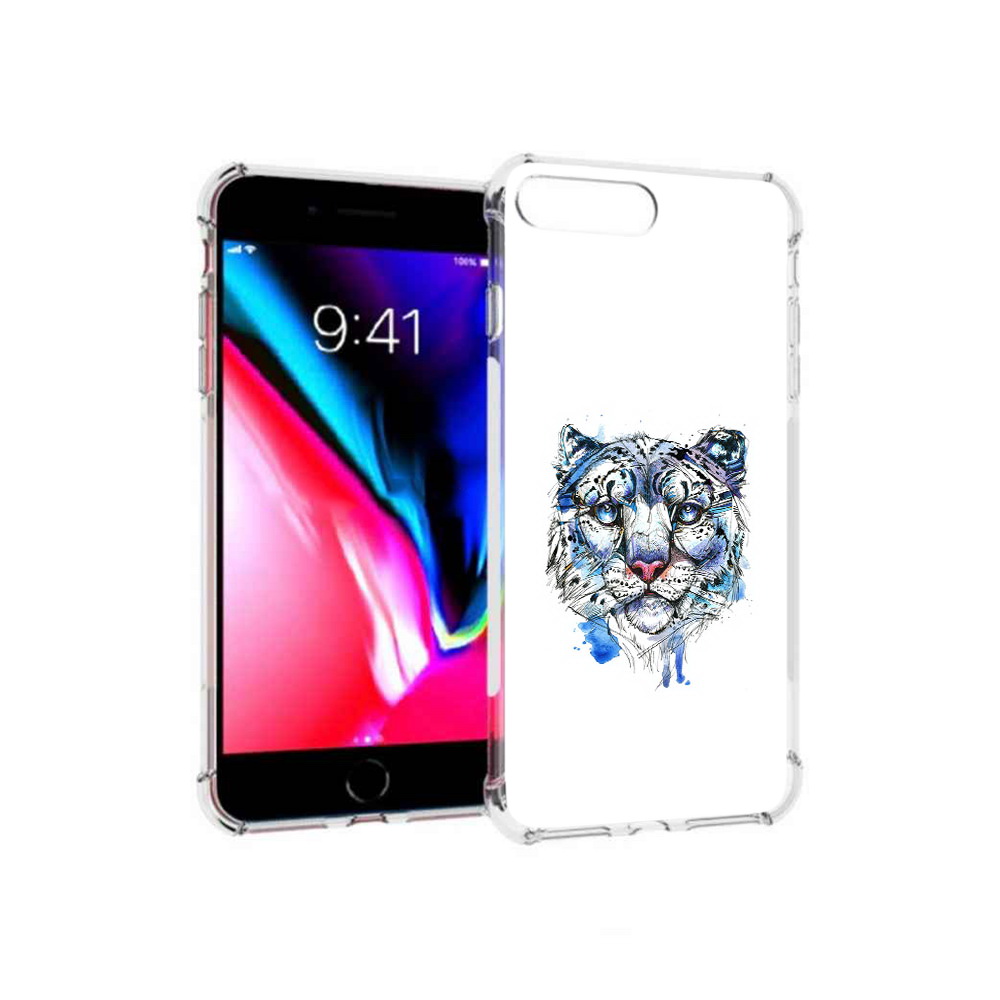 

Чехол MyPads Tocco для Apple iPhone 8 Plus водяной тигр (PT70866.609.263), Прозрачный, Tocco