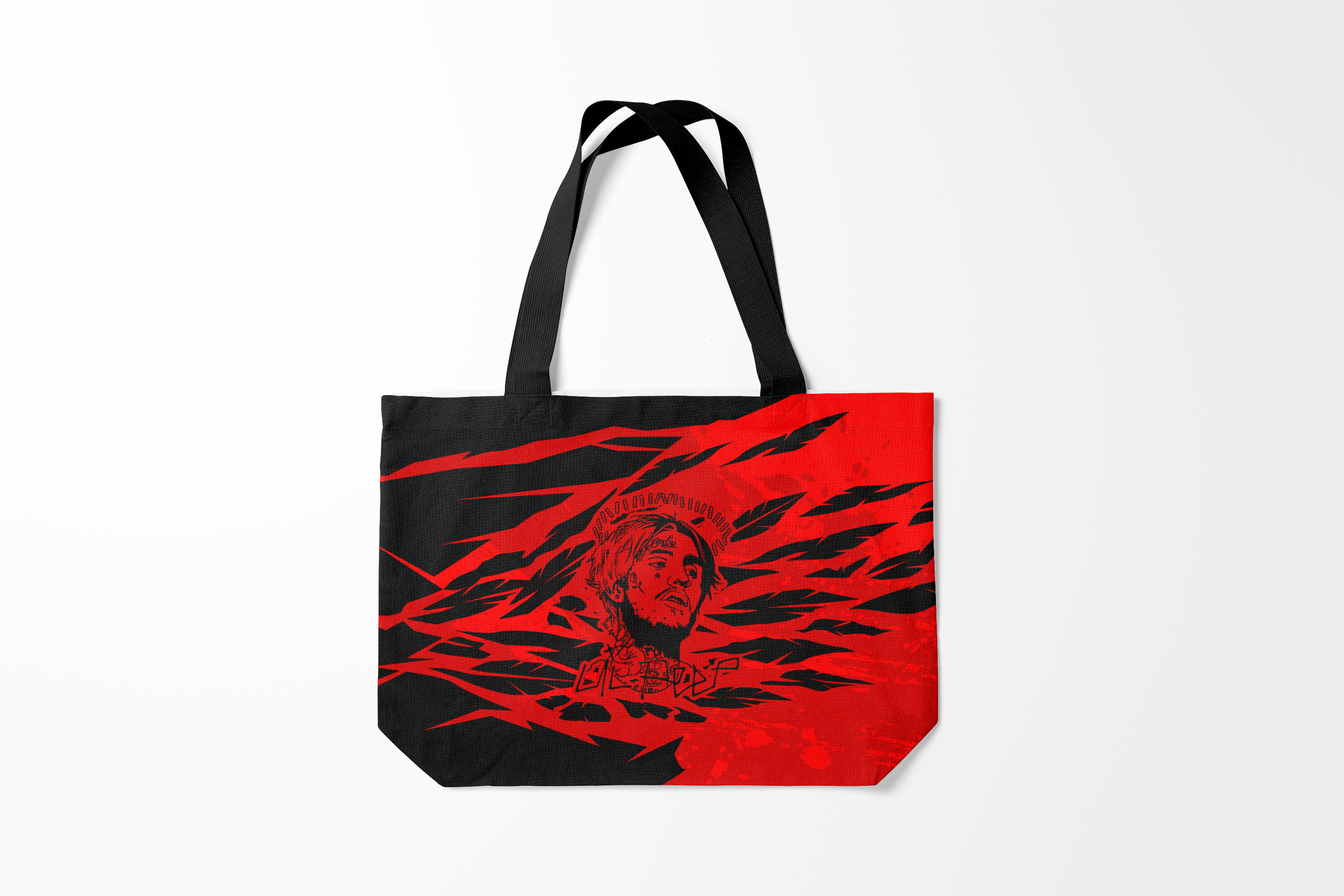 

Сумка шoппер унисекс Burnettie Lil Peep, черный, Lil Peep