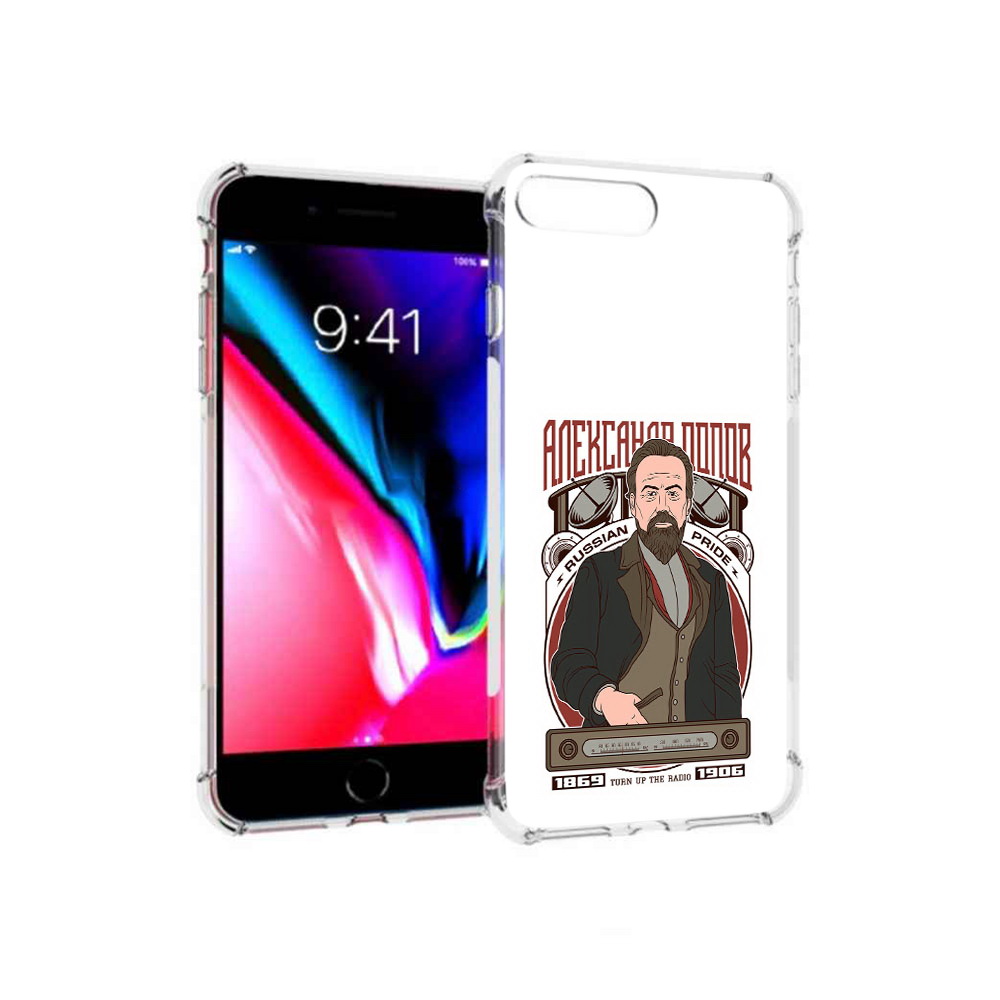 

Чехол MyPads Tocco для Apple iPhone 8 Plus Александр Попов (PT70866.609.27), Прозрачный, Tocco