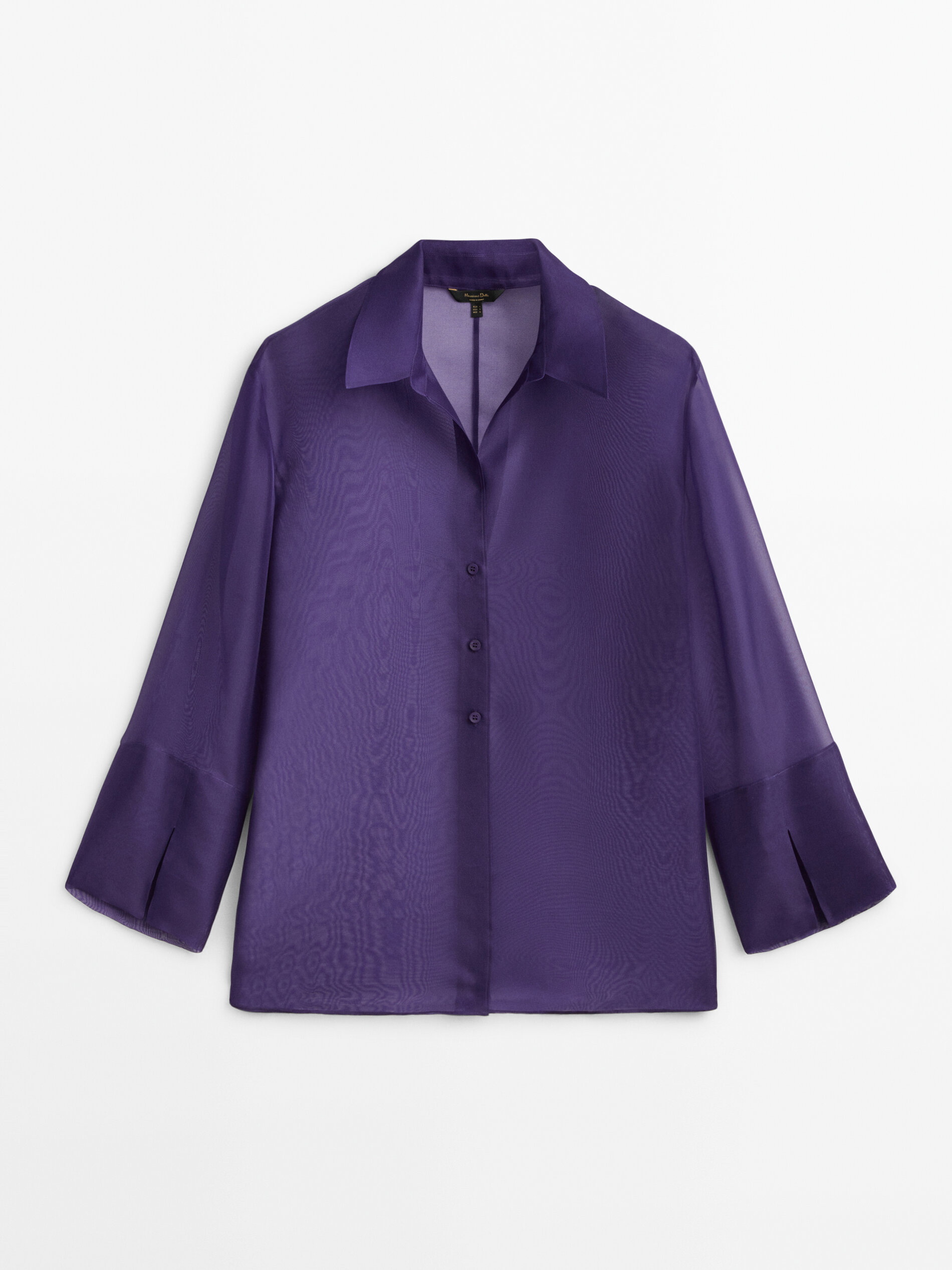 

Блуза женская Massimo Dutti 05191592420 голубая L, 05191592420