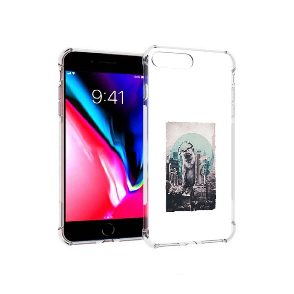 

Чехол MyPads Tocco для Apple iPhone 8 Plus выдра в городе (PT70866.609.283), Прозрачный, Tocco