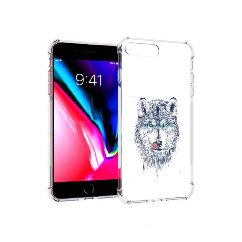 

Чехол MyPads Tocco для Apple iPhone 8 Plus голодгый волк (PT70866.609.292), Прозрачный, Tocco