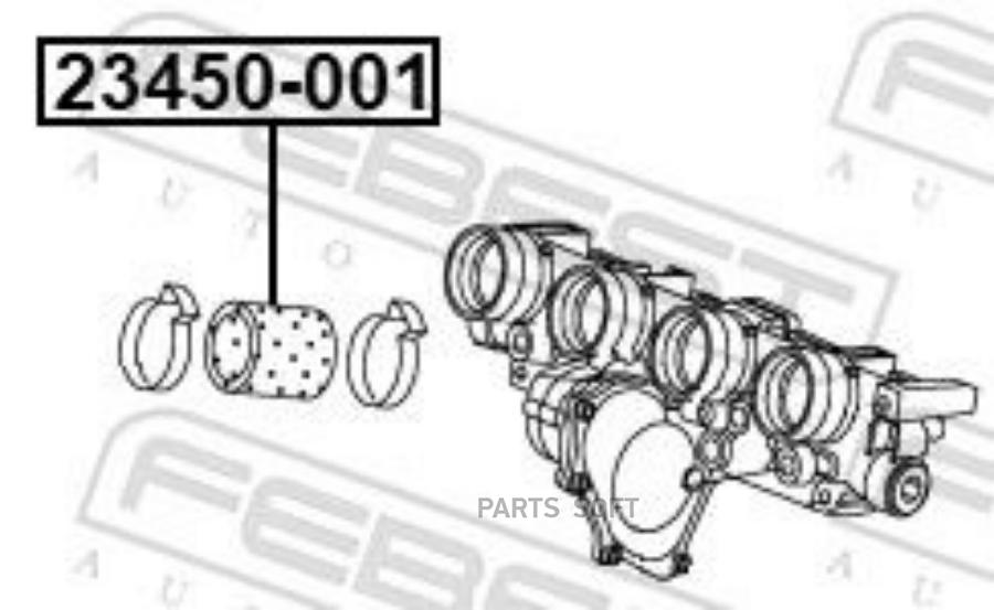 

Патрубок впускного коллектора audi a4/avant 2001-2008 23450-001