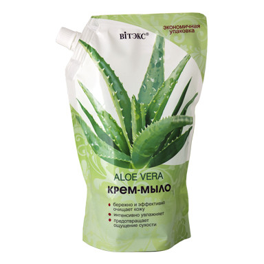 фото Aloe vera крем-мыло vitex пакет дой-пак 750 мл