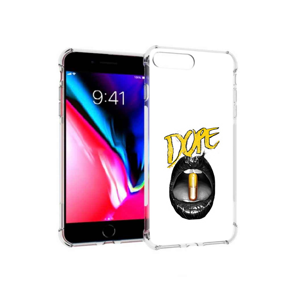 

Чехол MyPads Tocco для Apple iPhone 8 Plus губы (PT70866.609.303), Прозрачный, Tocco