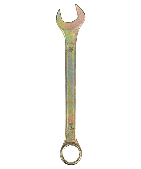 Ключ комбинированный Rexant 18 мм, желтый цинк