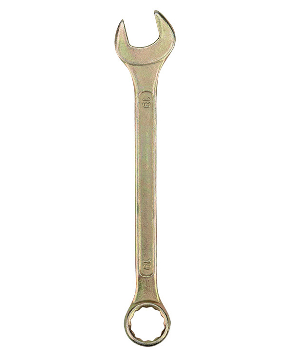 Ключ комбинированный Rexant 19 мм, желтый цинк