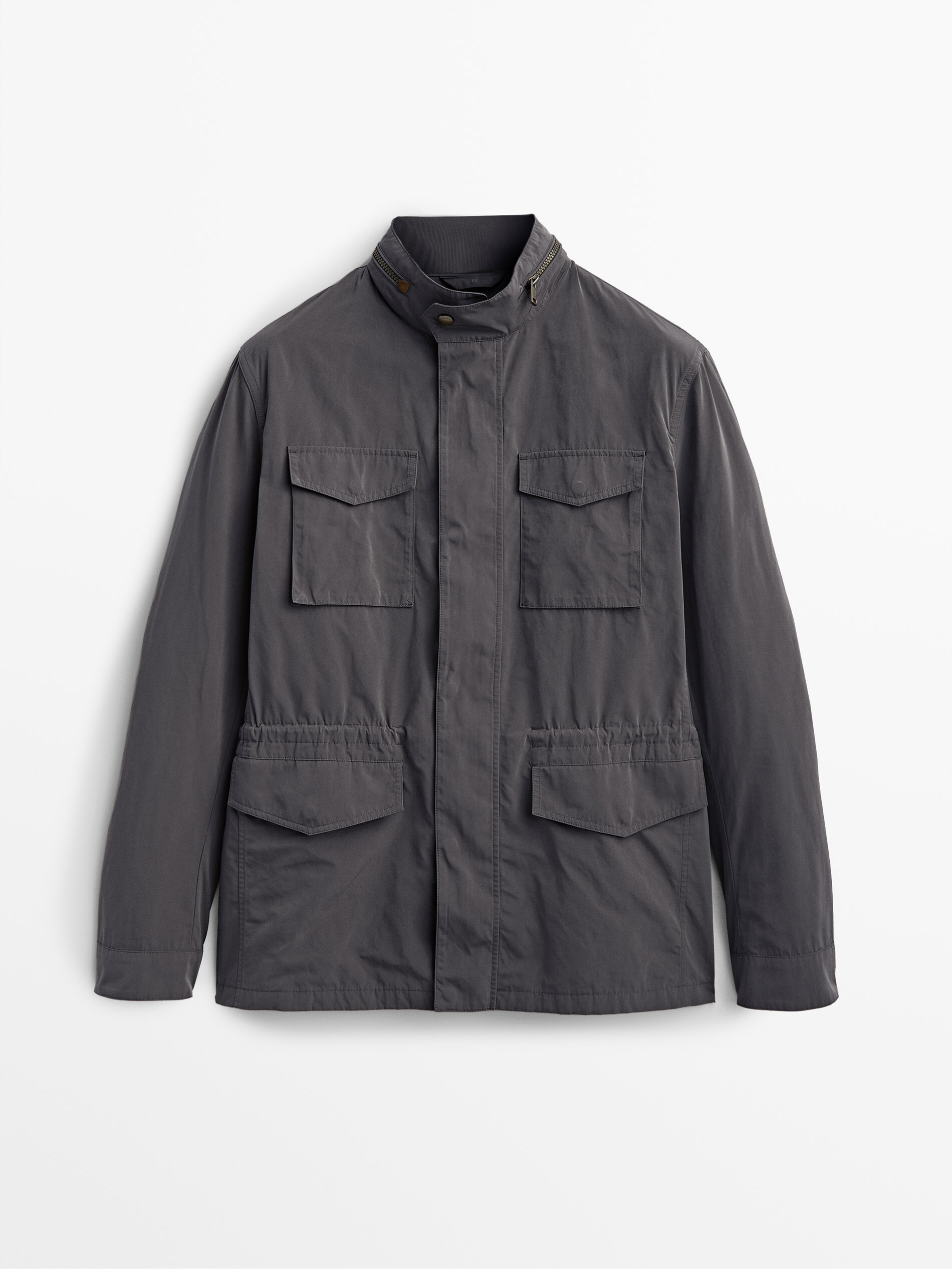 

Парка мужская Massimo Dutti 03425217427 синяя L, 03425217427
