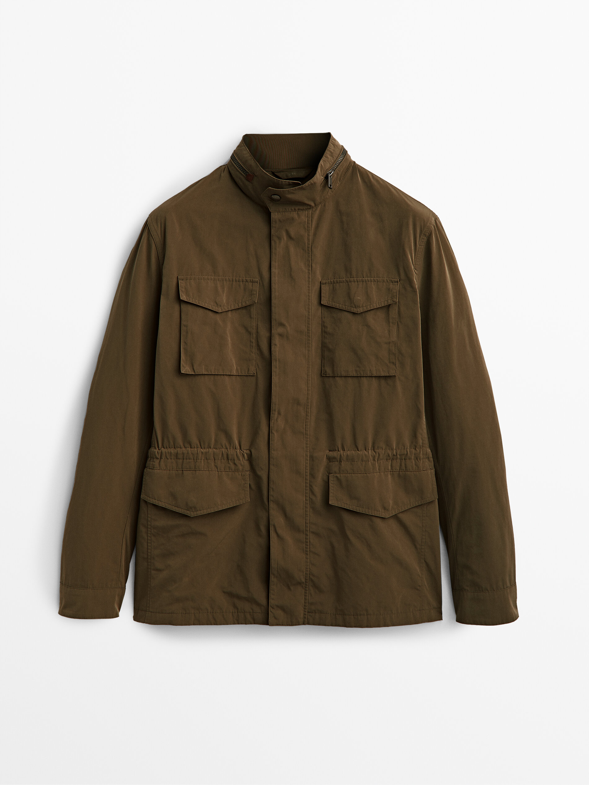 

Парка мужская Massimo Dutti 03425217700 коричневая 2XL, 03425217700