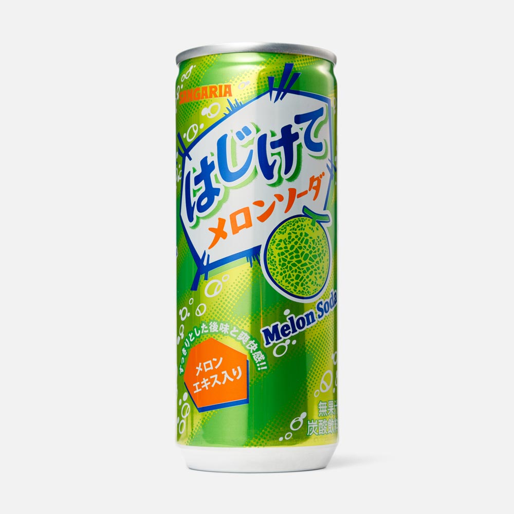 Напиток Sangaria Melon Soda газированный, со вкусом дыни, 250 мл