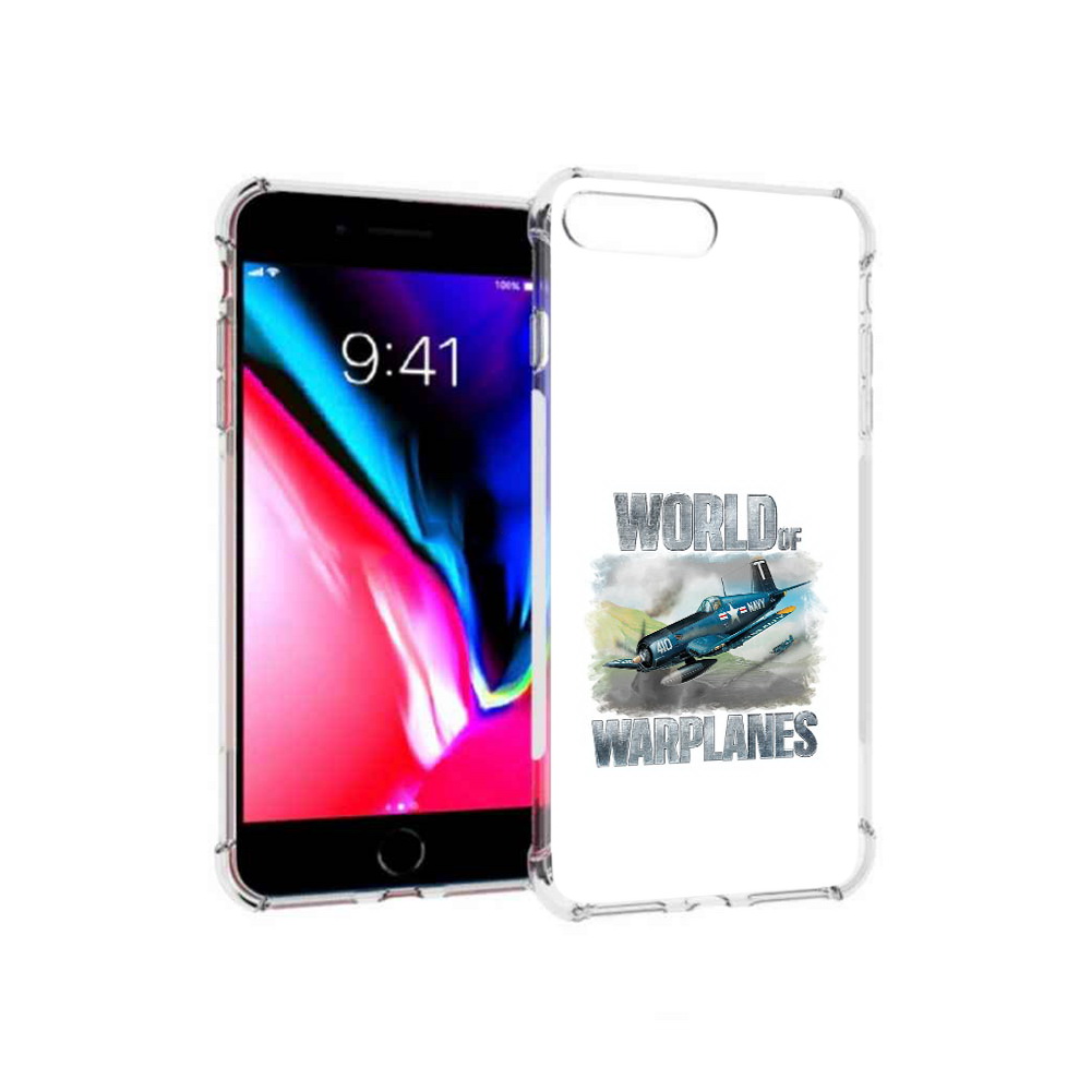

Чехол MyPads Tocco для Apple iPhone 8 Plus Боевой самолет (PT70866.609.32), Прозрачный, Tocco