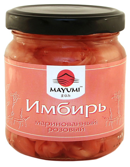 фото Имбирь mayumi маринованный розовый 190 г