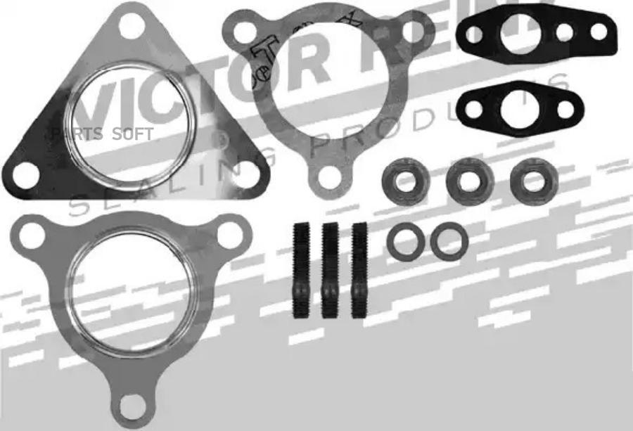 

04-10066-01_рем.к-кт турбокомпрессора монтажный! Nissan Terrano ZD30D 00>