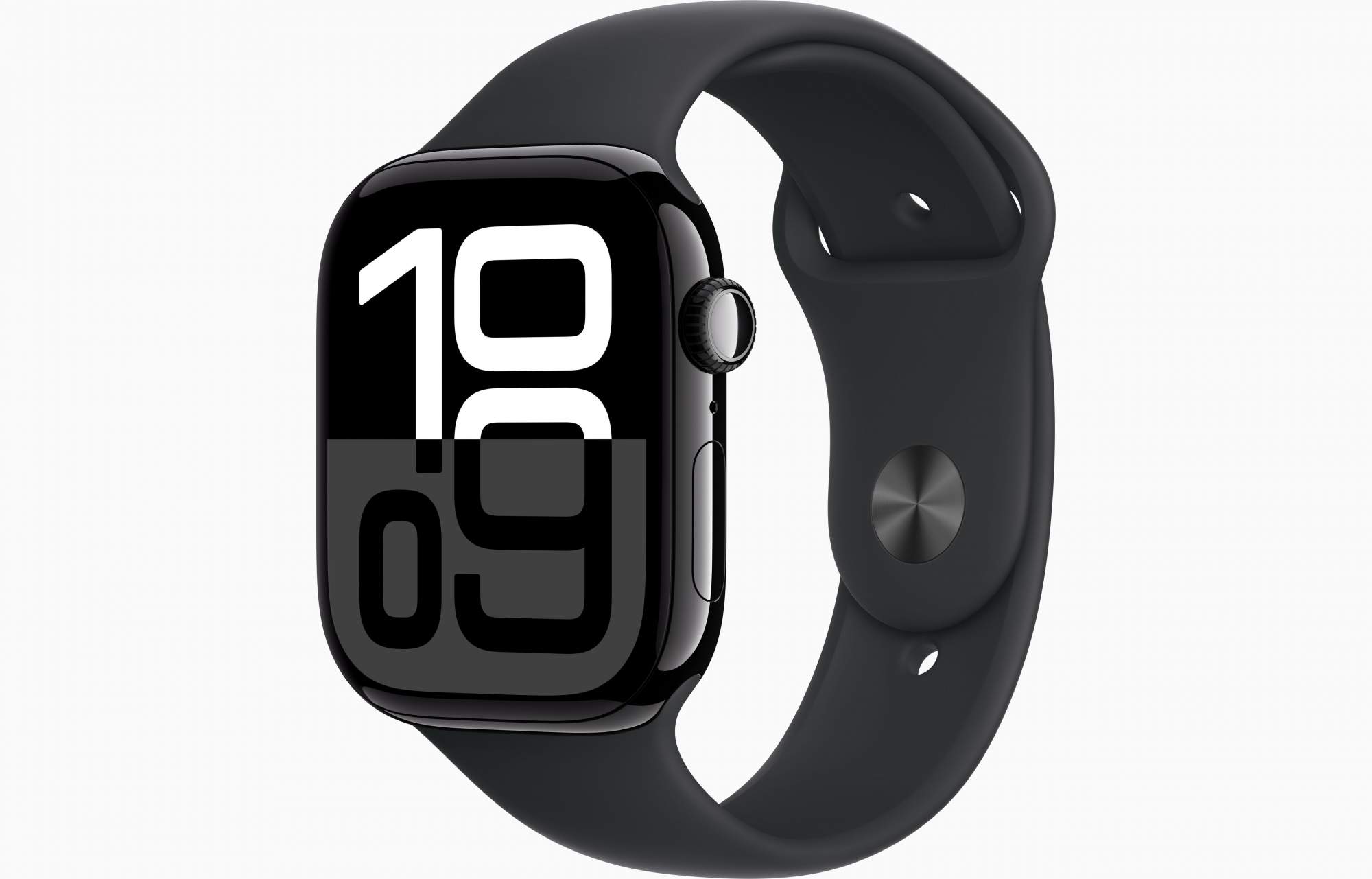 

Часы Apple Watch Series 10 Aluminium Jet Black 46mm GPS Sport Band Black M/L, Watch Series 10