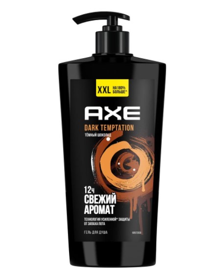 фото Гель для душа axe dark temptation мужской 700 мл