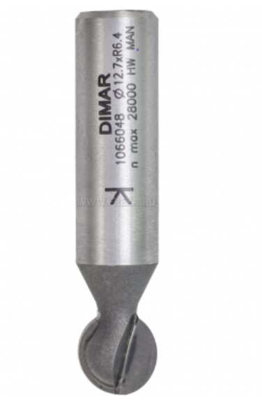 

Фреза Dimar (Димар) 1066169 шар, сфера R12,7 D25,4x L70 Z2 хвостовик 12