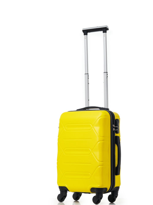 фото Чемодан размер s 37 литров габариты: 55x36x22 4-колеса кодовый замок цвет: желтый top travel