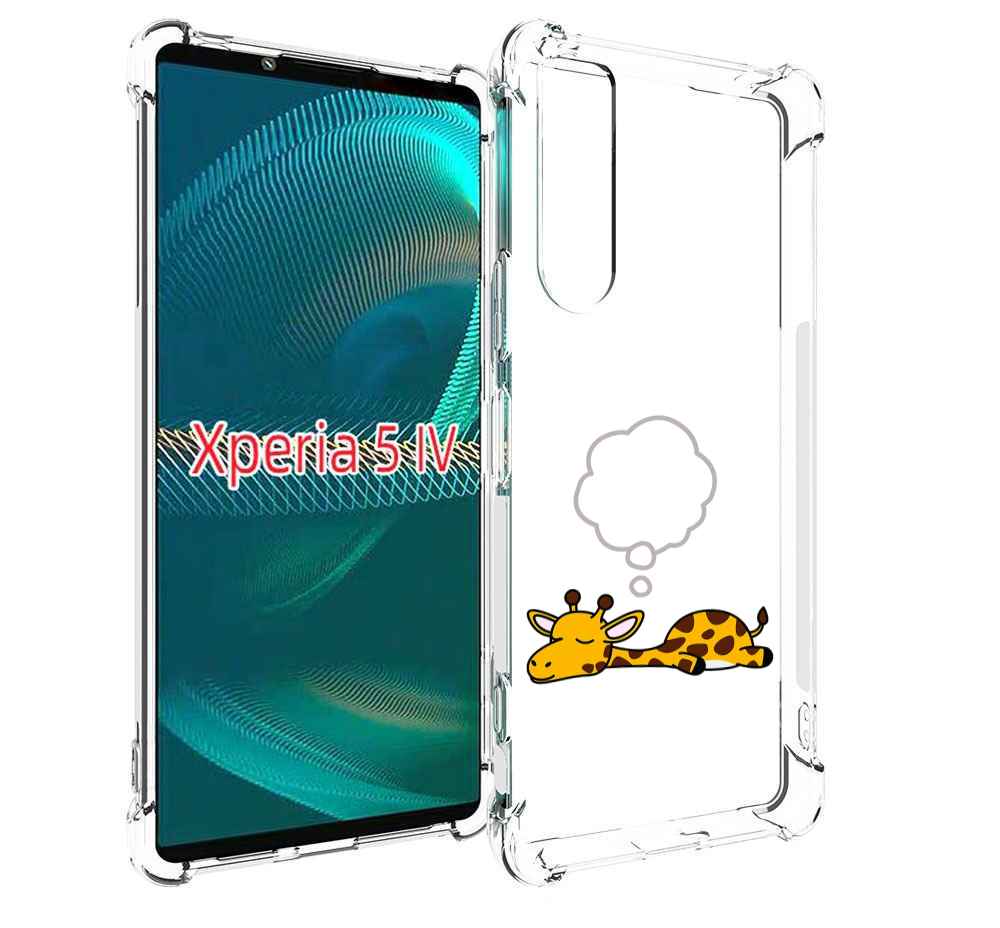 

Чехол MyPads спящий-жираф детский для Sony Xperia 5 IV (5-4), Прозрачный, Tocco