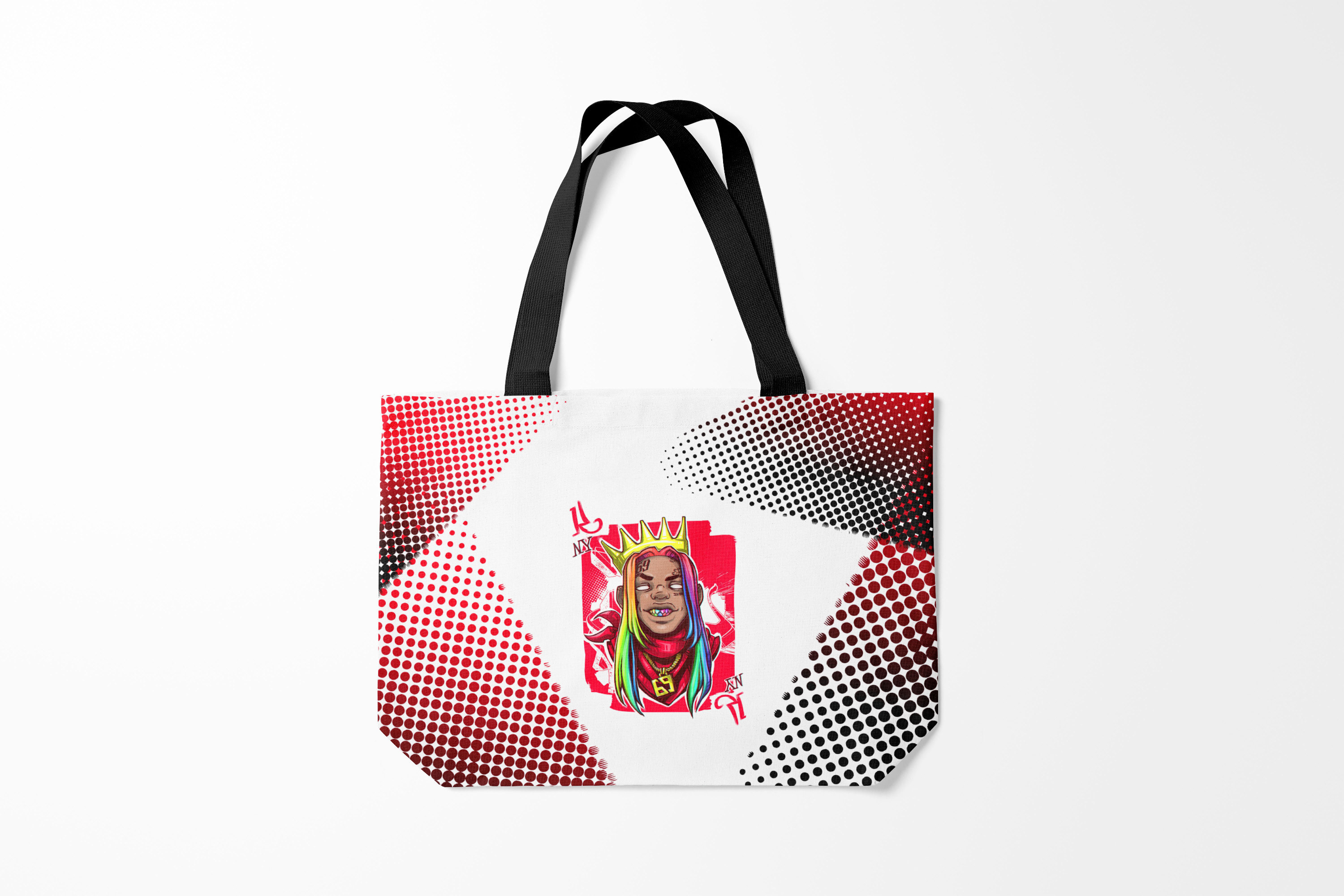 

Сумка шoппер унисекс Burnettie 6IX9INE King Up, белый, 6IX9INE King Up