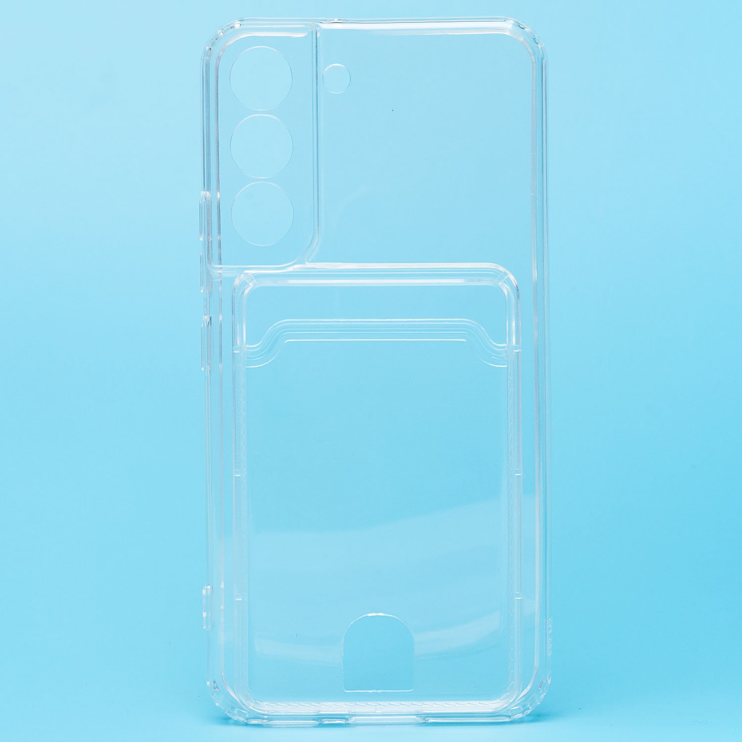 

Чехол Samsung SM-S901B (Galaxy S22) силиконовый картхолдером, Прозрачный