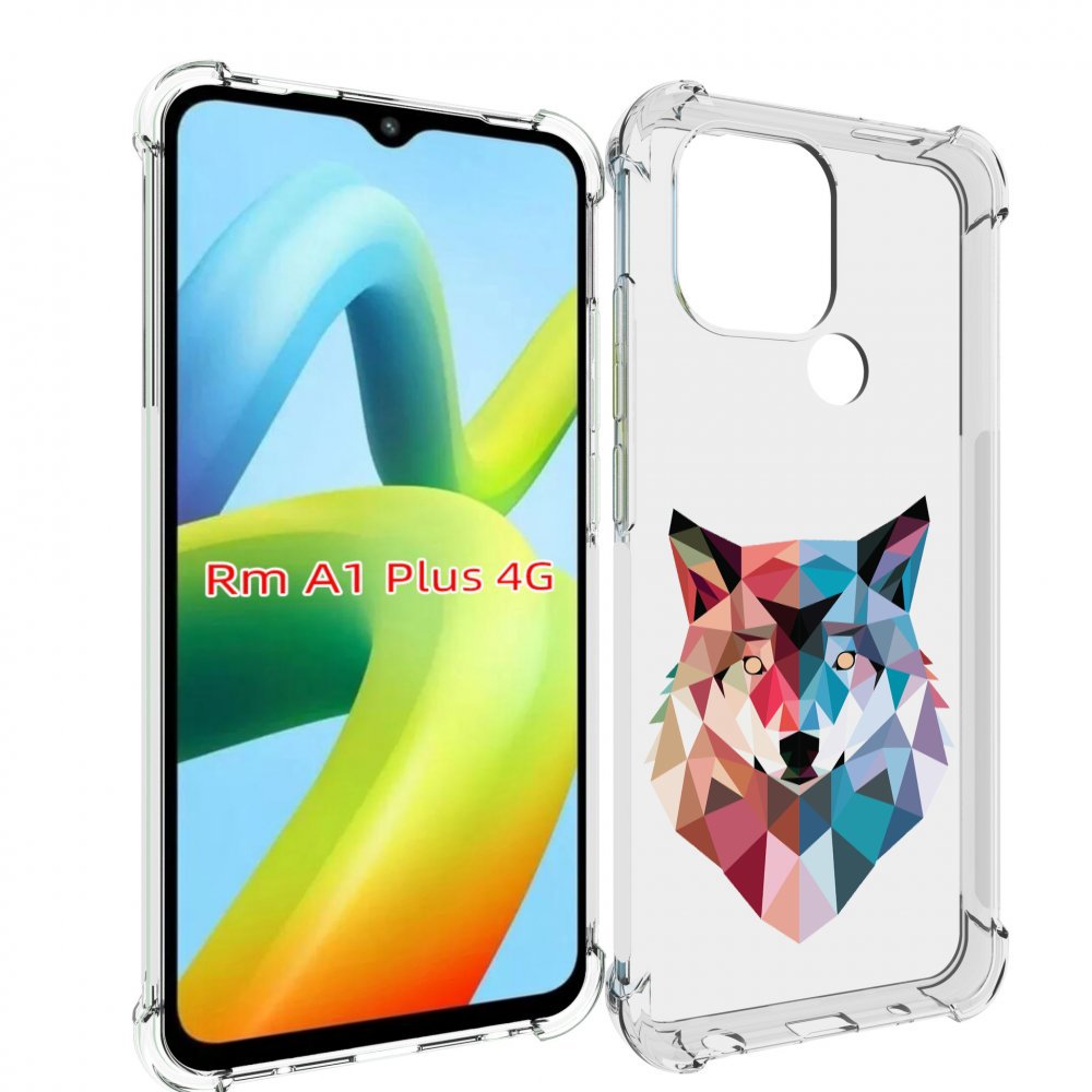 

Чехол MyPads Геометрический-волк для Xiaomi Redmi A1 Plus +, Прозрачный, Tocco