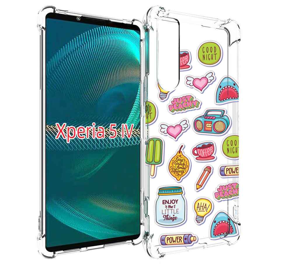 

Чехол MyPads стикер-пак для Sony Xperia 5 IV (5-4), Прозрачный, Tocco