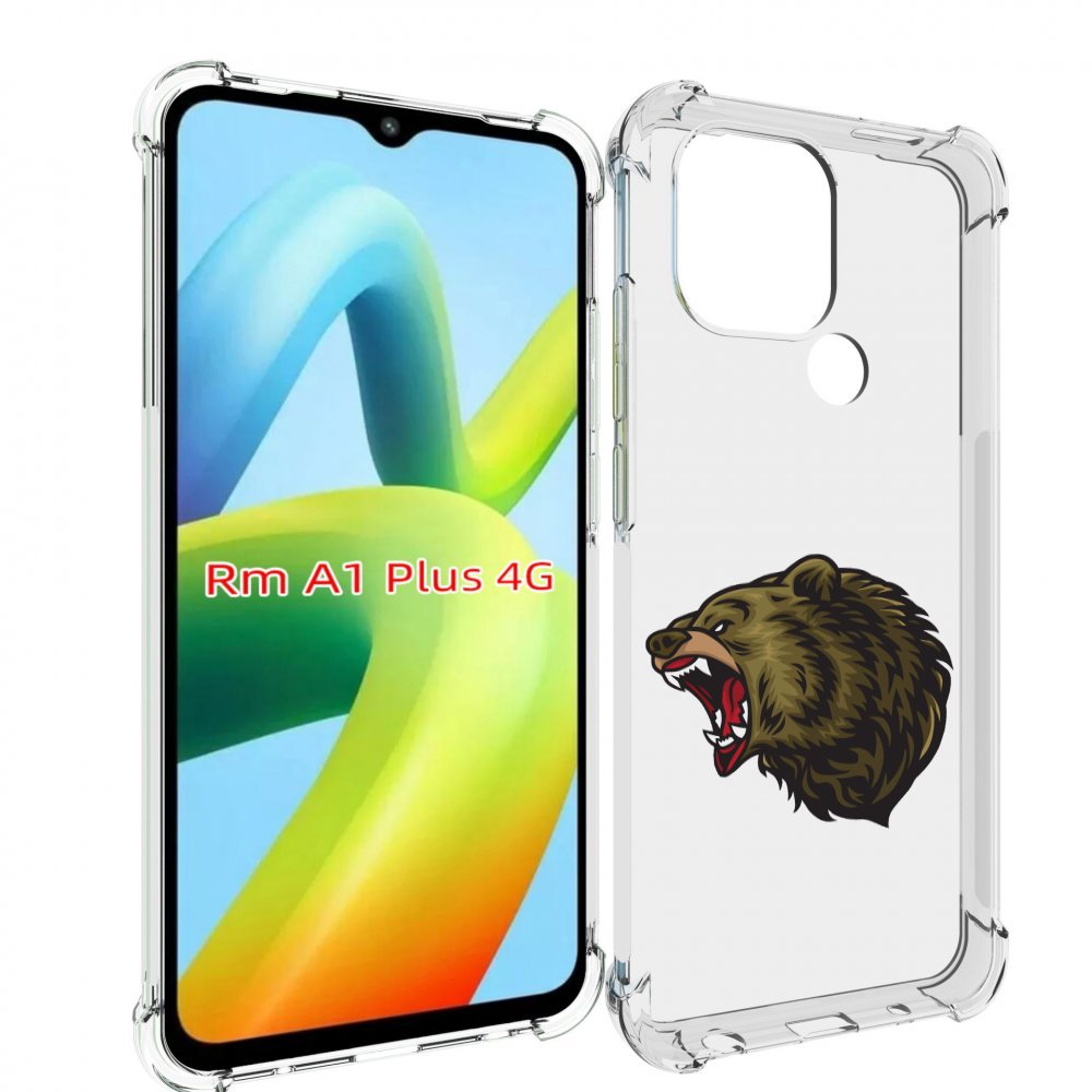 

Чехол MyPads Голова-медведь для Xiaomi Redmi A1 Plus +, Прозрачный, Tocco
