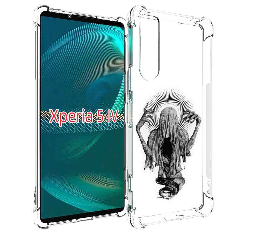 

Чехол MyPads страшная змея в мантии для Sony Xperia 5 IV (5-4), Прозрачный, Tocco