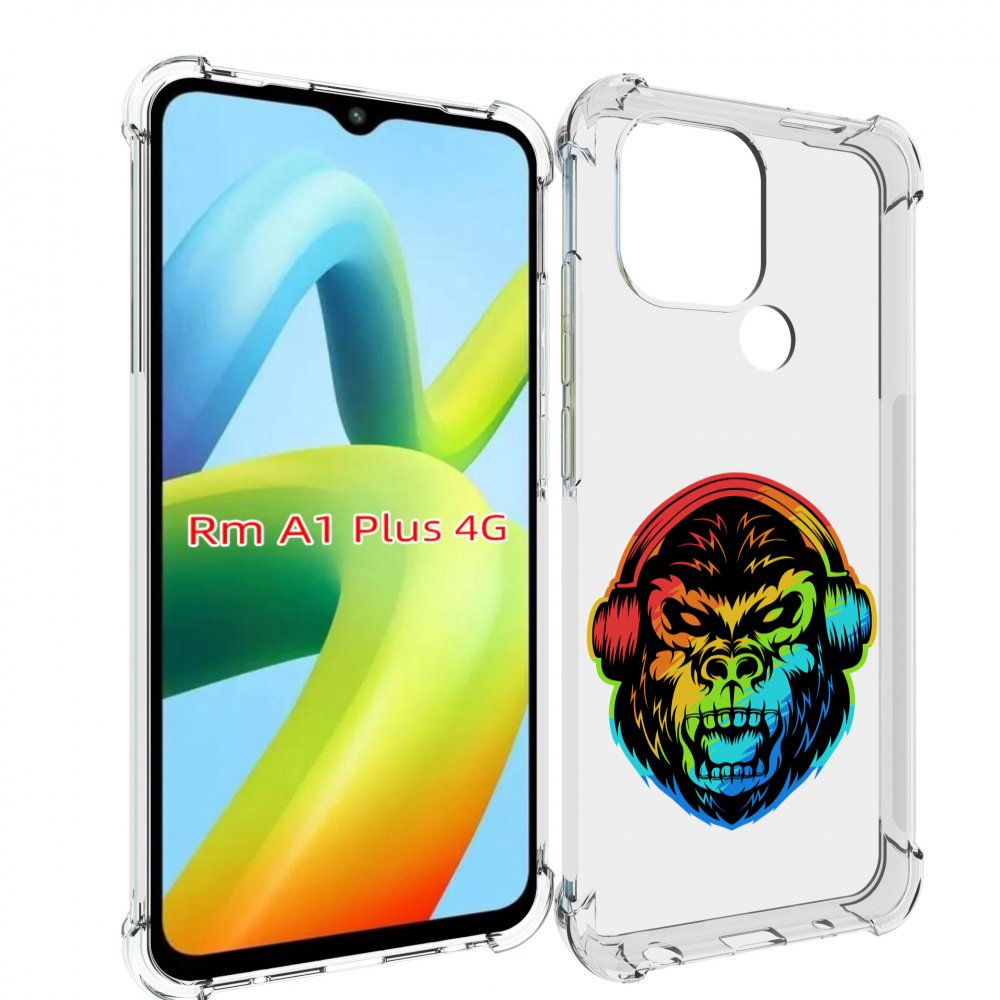 

Чехол MyPads Горилла-в-наушниках для Xiaomi Redmi A1 Plus +, Прозрачный, Tocco