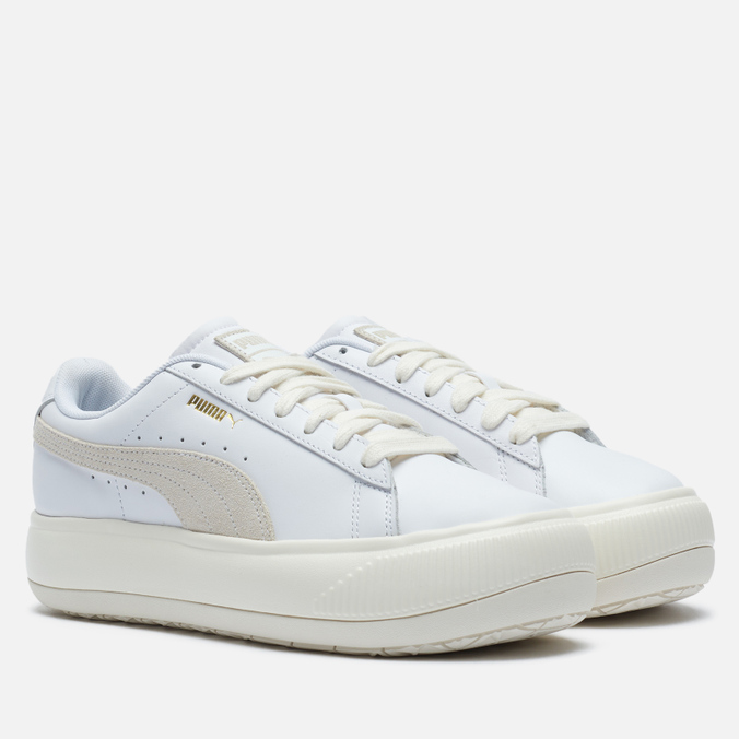 фото Кроссовки женские puma suede mayu leather белые 6.5 us