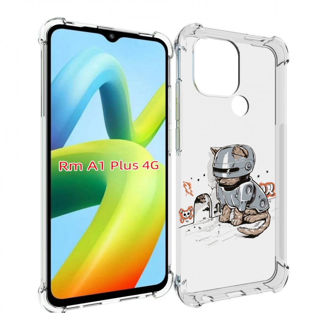 

Чехол MyPads Грозный кот для Xiaomi Redmi A1 Plus +, Прозрачный, Tocco