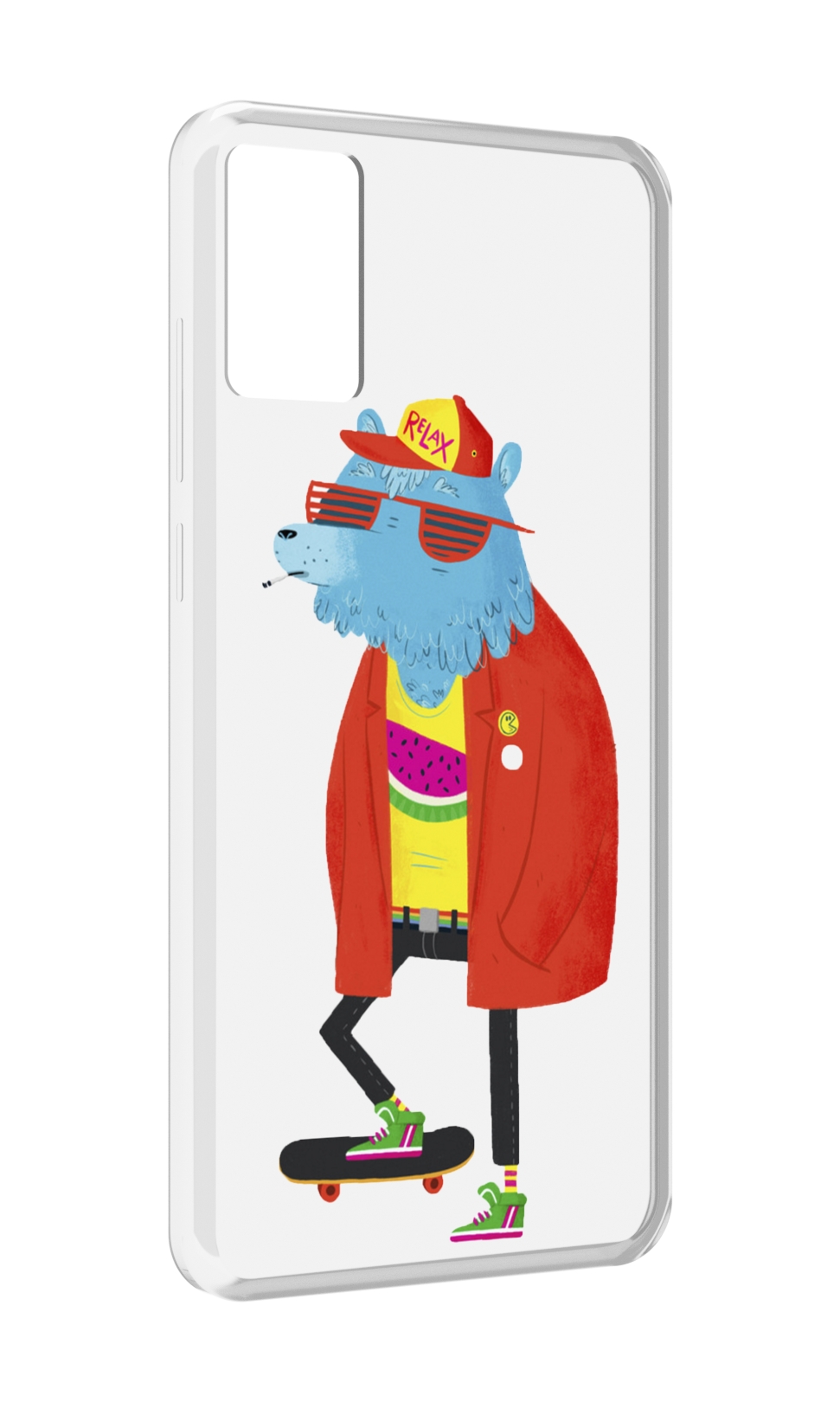 

Чехол MyPads медведь на скейте для CUBOT P50, Прозрачный, Tocco