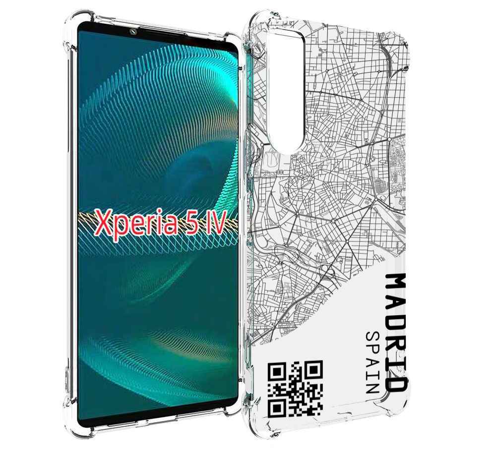 

Чехол MyPads схема-мадрид для Sony Xperia 5 IV (5-4), Прозрачный, Tocco