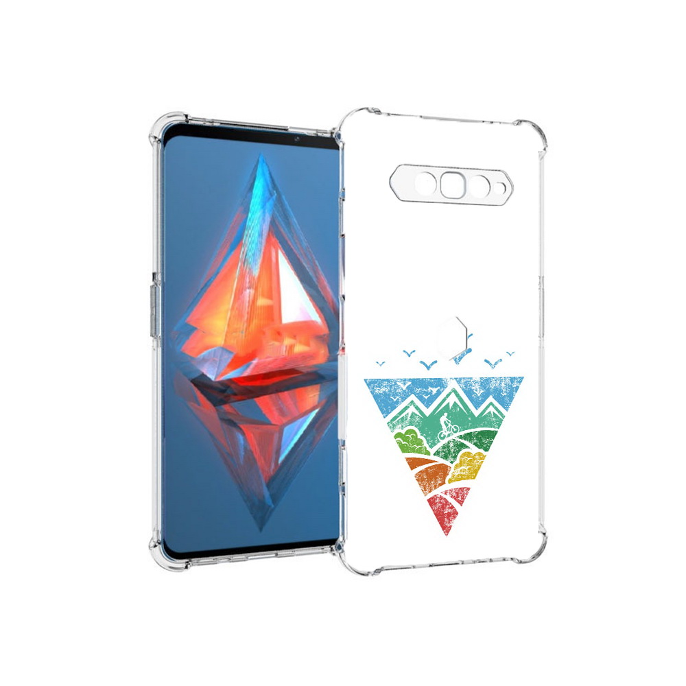 

Чехол MyPads Tocco для Xiaomi Black Shark 4 Лес земля море чайки (PT162389.266.105), Прозрачный, Tocco