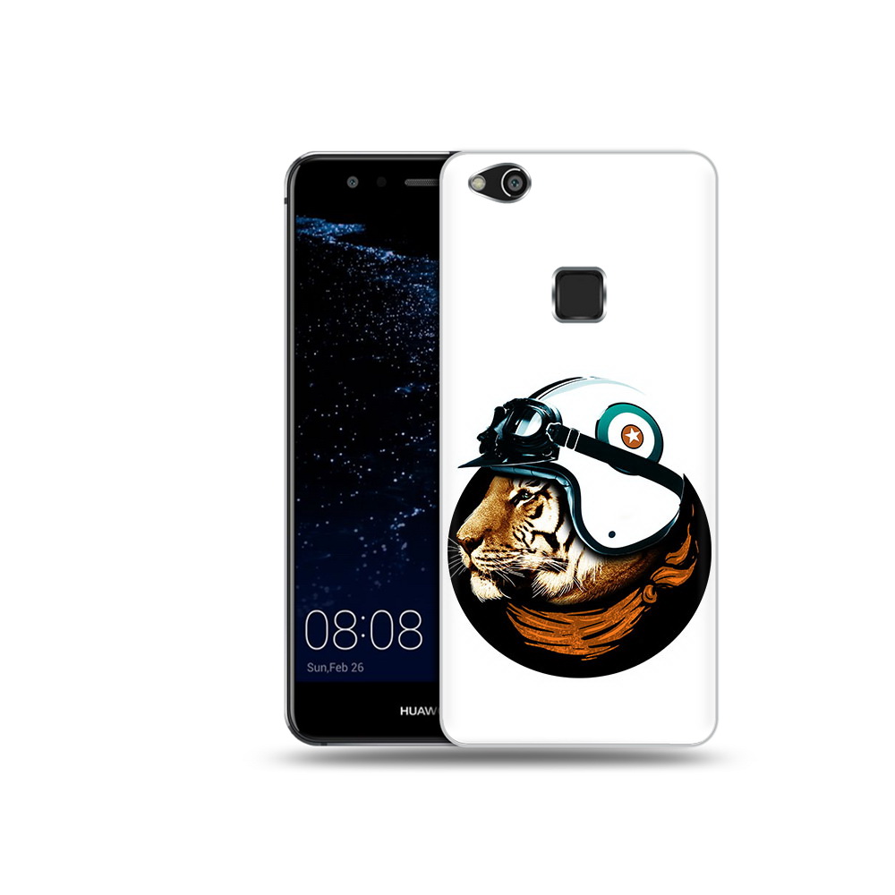 

Чехол MyPads Tocco для Huawei P10 Lite Тигр в шлеме (PT62135.59.171), Прозрачный, Tocco