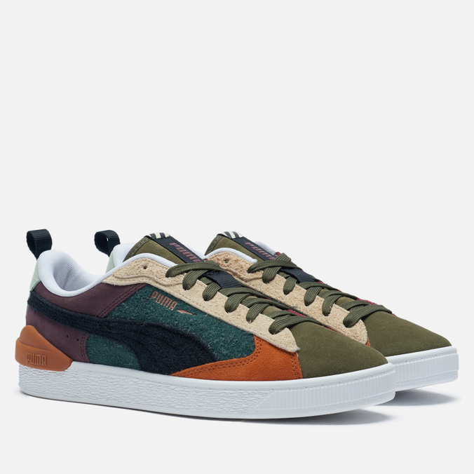 фото Кеды женские puma suede bloc wtformstripe хаки 42.5 eu