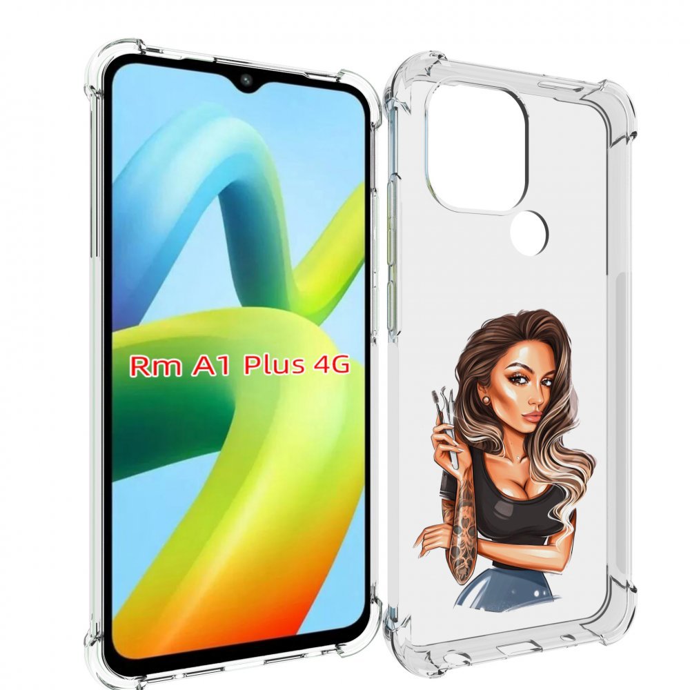 

Чехол MyPads Девушка-бровист для Xiaomi Redmi A1 Plus +, Прозрачный, Tocco