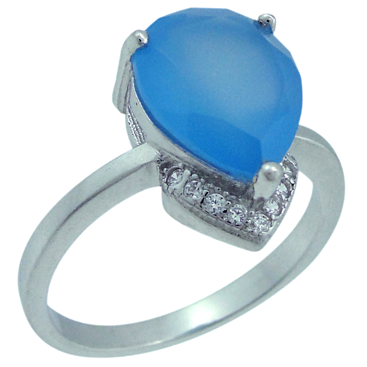 

Кольцо из серебра р. 19 Balex Jewellery 1405937525, агат\фианит, 1405937525