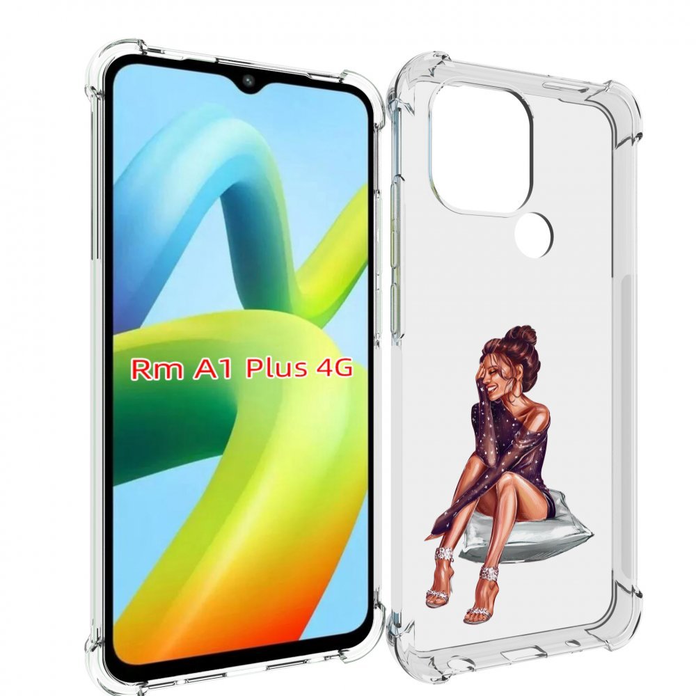 

Чехол MyPads Девушка-на-подушке женский для Xiaomi Redmi A1 Plus +, Прозрачный, Tocco