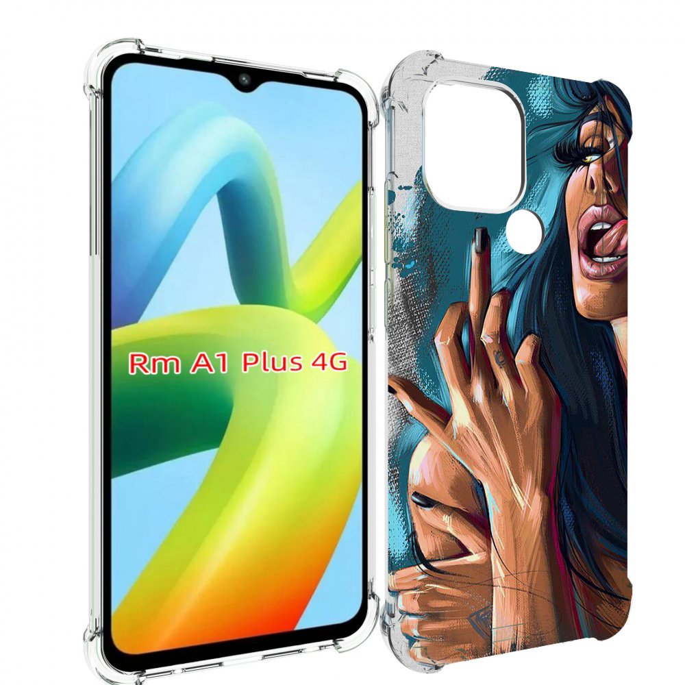 

Чехол MyPads Девушка-нарисованная-дерзкая женский для Xiaomi Redmi A1 Plus +, Прозрачный, Tocco